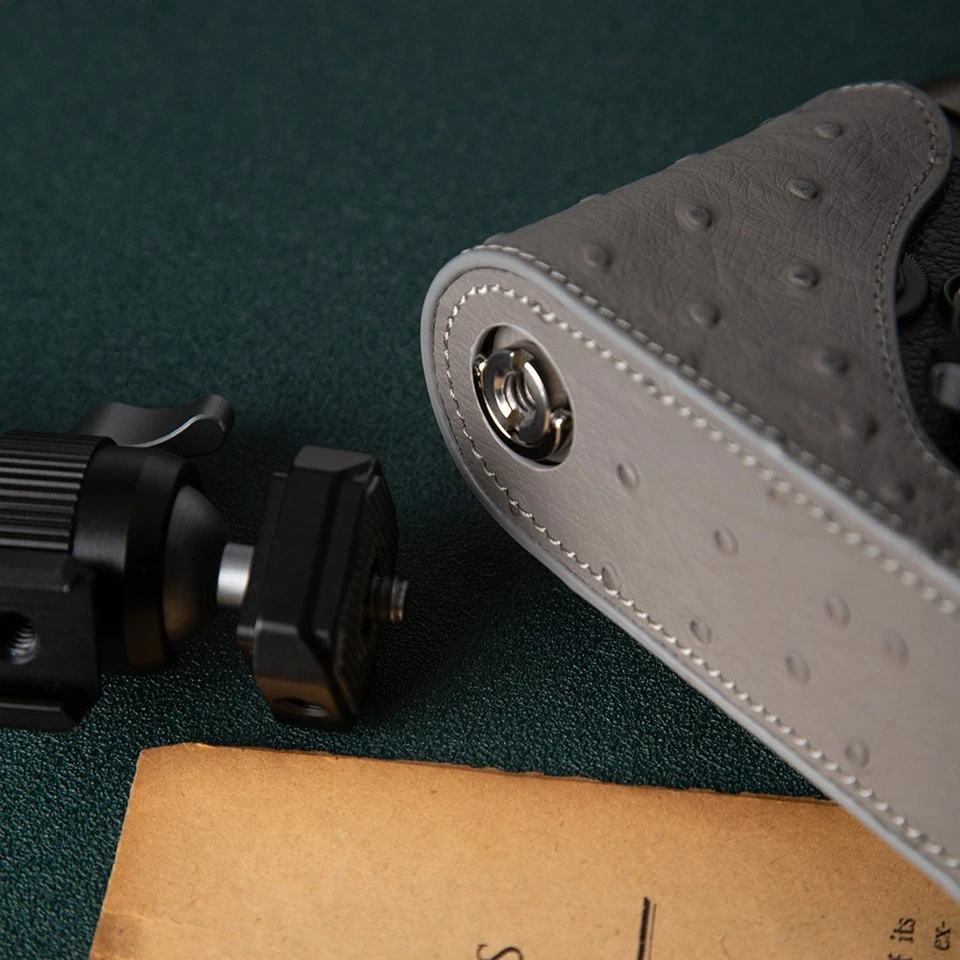 Para Leica M6/MP/M4/M3/M2/M1/MDa Hecho a Mano Cuero Real Media Cámara Estuche Bolsa Cubierta Foto 4 de 4