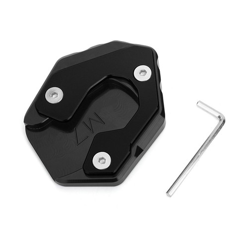 Side Stand Extension Kickstand Enlarger Plate For Yamaha MT-07 FZ-07 Black - Picture 9 of 10