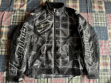 Castle X Racewear Racing Snowmobile Jacket Coat Black Men’s Size Large