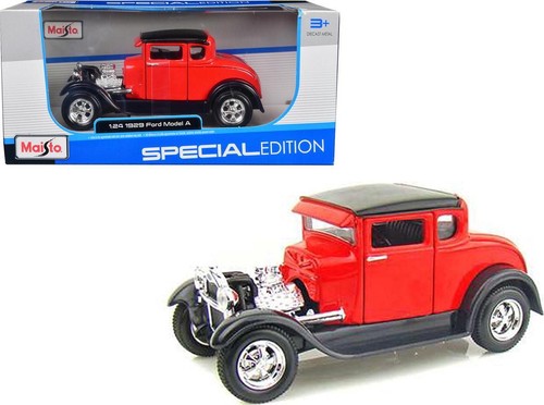 1929 Ford Model A Red 1/24 Diecast Model Car by Maisto