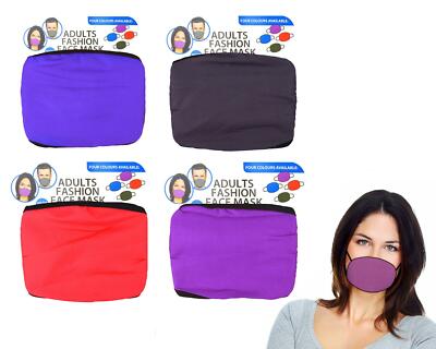 Erwachsene Wiederverwendbare Gesichtsmasken Vier Farben Waschbar Gesichtsbedeckung Schild Atmungsaktiv