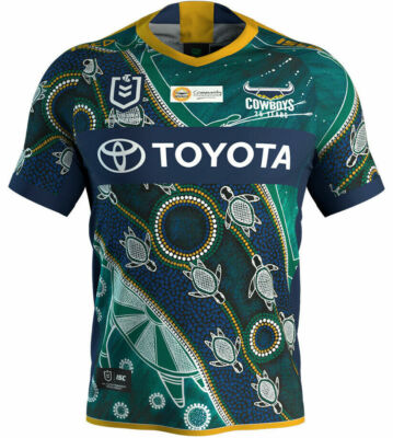 North Queensland Cowboys 2020 Indigenous Jersey Sizes ...