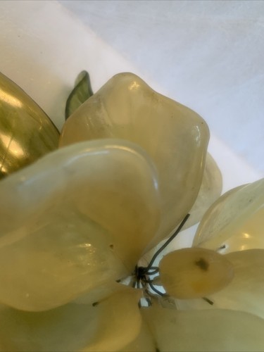 J Corelli Italy Wired Flower Light Cream Magnolia Retro Vtg Lucite 8x10” (a18 - Picture 5 of 11