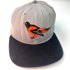 Vintage Baltimore Orioles Hat Snapback New Era Pro Model Cap Baseball Gray USA