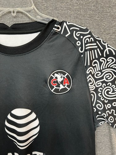 Nike Maglia Calcio Uomo Grande Nero Logo Club America Pre-Match 2020/21 Pullover - Foto 3 di 10