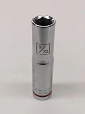 Kobalt 1/4 Inch Drive 6 Point SAE Deep Sockets Size Options Red Color Band