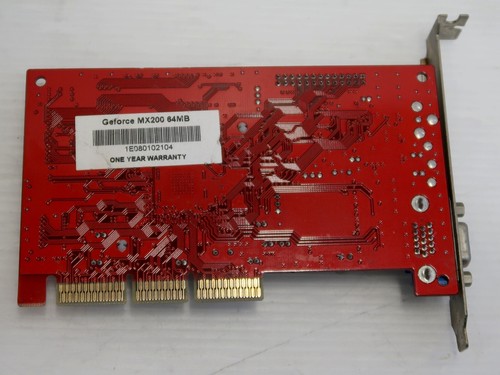 GeForce 2 MX200 64MB SDR, AGP 2x/4x, 1E080102104, VIDEO CARD, WORKING - Picture 3 of 4