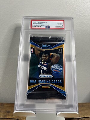2019 Panini Prizm Basketball Blaster NRMT Foil Pack 4 Cards PSA 8 Zion Ja Morant