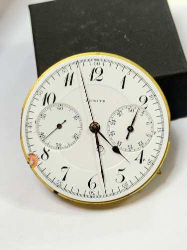 Raro Vintage Zenith Cronografo Manuale Movimento Tasca Misura Grande 45mm Funzionante - Foto 11 di 12