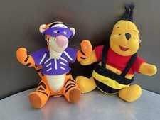 Vintage 1998 Winnie The Pooh Halloween Pooh Tigger Plush 6 Inch Lot