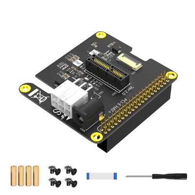 PCIe 1X Adapter with FFC Cable To 40Pin GPIO Extension Card 6Pin Connectors