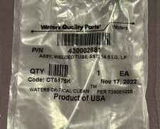 Waters® 430002681 ASSY, WELDED TUBE, SST, 14.5 I.G, LP - NEW SEALED