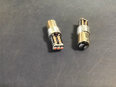 LED 2 PCs 1157 Strobe Flashing Safety Tail Light Bulbs