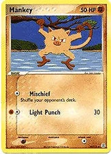 Pokemon EX Fire Red & Leaf Green  38/112 Mankey Card 