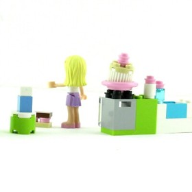 Lego Friends Stephanie's Outdoor Bakery 3930 Complete With Manual Minifigure