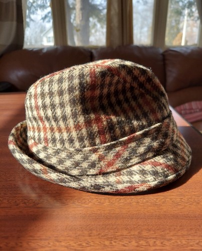 Brooks Brothers Vintage Tweed Plaid Hat 