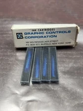 New Box of 4 Graphic Controls 81-15-0013-04A 141B067U01 Blue Ink Cartridges
