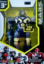 Cybotronix M.A.R.S. Walking 7" Robot Motorized Attack Robo Squad Light Up Blue