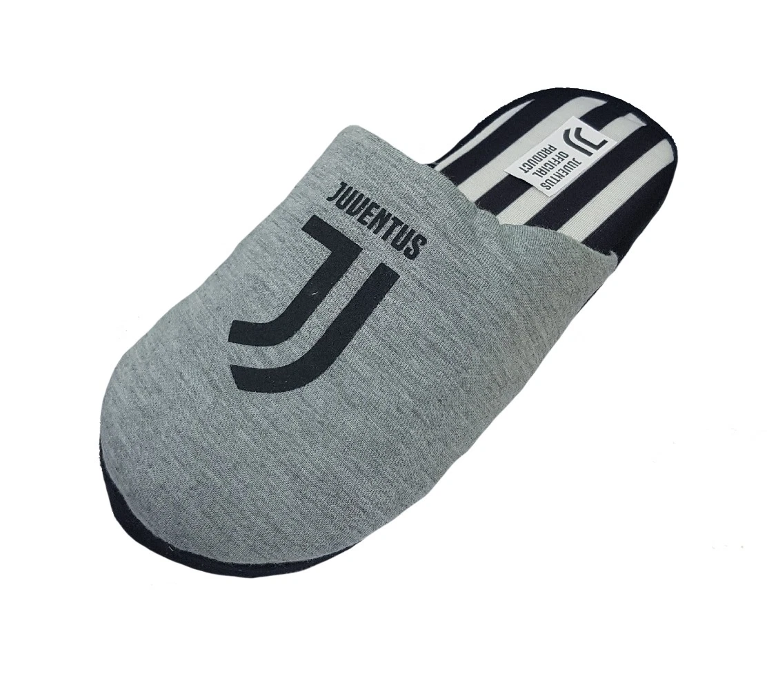 CIABATTE JUVE BAMBINO UFFICIALE JUVENTUS COLORE BIANCO E NERO IN GOMMA