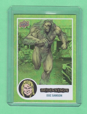 Doc Samson Green Rainbow Mirror World  18/61    2024 UD Marvel Beginnings v 2 s2