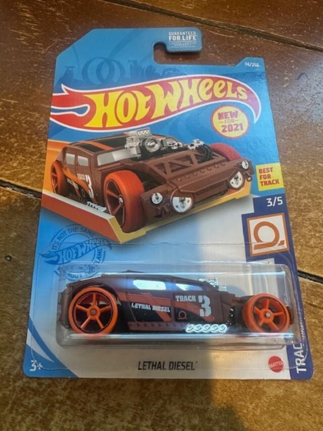 2021 Hot Wheels Track Stars Lethal Diesel #74 Brown/Orange