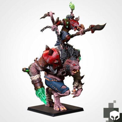 Armeen des Sandes: Rattenoger Ungeziefer Stellvertreter 3D Resin gedruckt