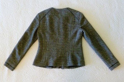 Nanette Lepore Black White Metallic Tweed Thick Chain Trim Jacket 4 Skirt 6 $350 - Picture 21 of 21