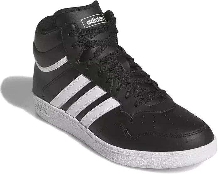 Scarpe da basket unisex Adidas Hoops 4.0 Mid Top sneaker JQ9994 nero bianco nuove