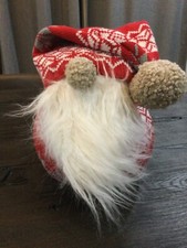 Pottery Barn Gnome Shaped Pillow Sven Gnome Pillow Christmas NEW Holiday Decor