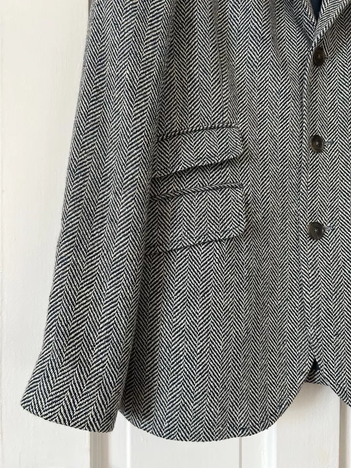 Polo by Ralph Lauren  Unisex Linen Wool Blend Herringbone Jacket Sz. 14 NWOT - Image 4 of 4