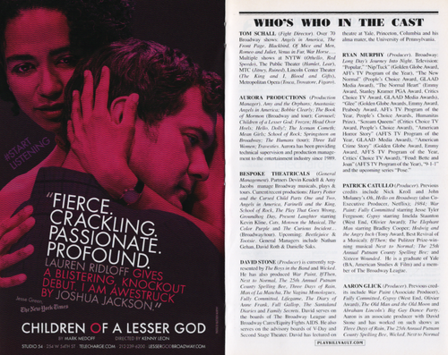 Andrew Rannells "THE BOYS IN THE BAND" Jim Parsons 2018 Opening Night Playbill - Bild 7 von 9