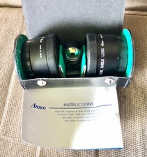 Ansco Auxiliary Lens Set 7010 Telephoto and Wide Angle Lens 46mm Lens Ring