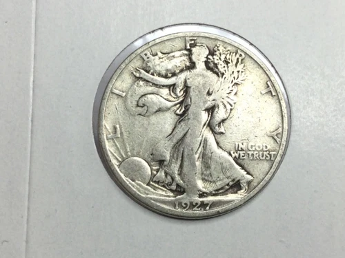 1927-S Walking Liberty Half Dollar in fine