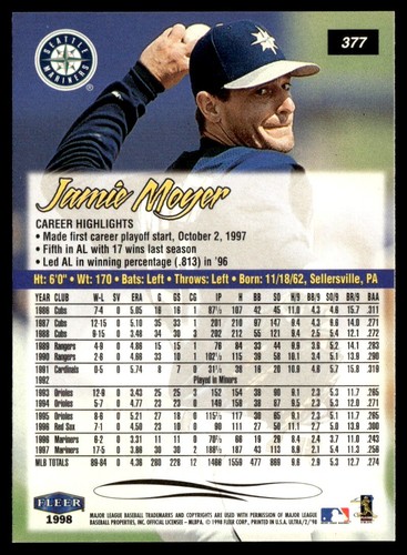 1998 Fleer Tradition Henry Rodriguez Chicago Cubs #377 - Picture 2 of 2
