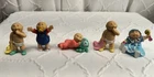 Lot Of 5 Vintage Cabbage Patch Kids Baby Figurines PVC Plastic