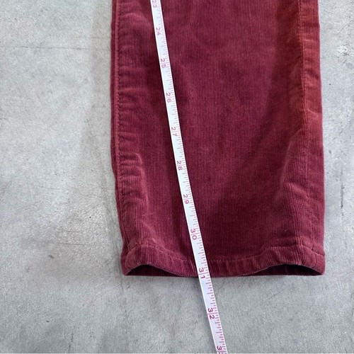 Pantalones rectos ajustados Adriano Goldschmied color vino pana The Stevie talla 28R - Imagen 11 de 11