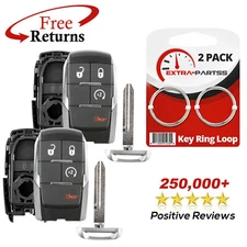 2 Remote Shell Case Pad Replacement No Electronics For Ram Pickup 4b (GQ4-76T)