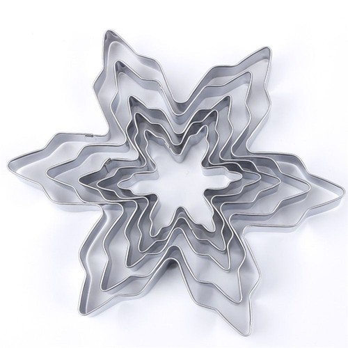 Tools Cake Decor Snowflake Stainless Steel Cookie Cutter Mold Biscuit - Picture 8 of 9