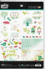 Illustrated Faith Dayspring Clear Cuts Pad 6”x8” 12 Sheets.SEEDS OF FAITH,BRAVE.