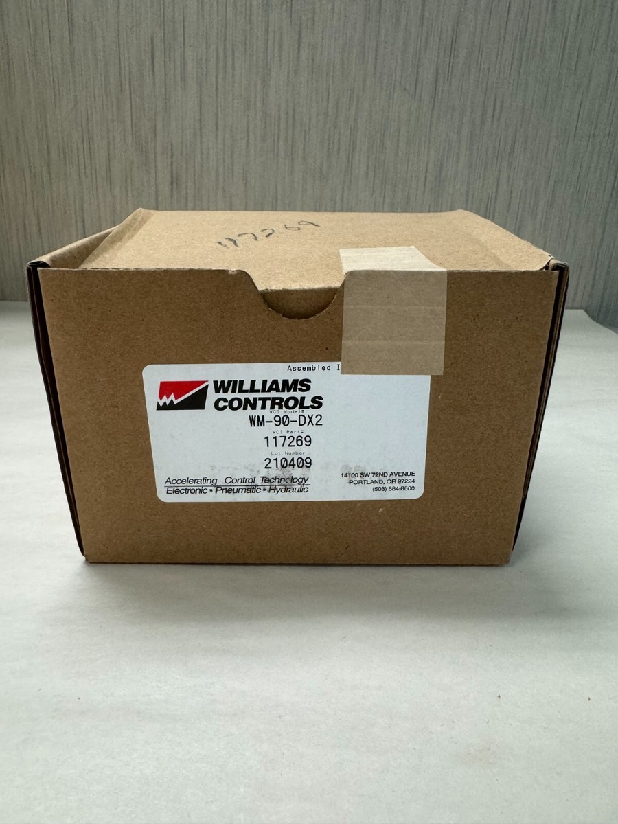 117269 / WM90DX2 - VALVE, CONTROL - WILLIAMS CONTROL | eBay