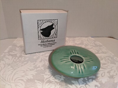 Ikebana ZSS Round Vase 6'' #30 Jade Stone