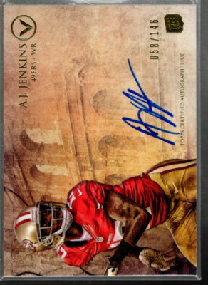 A9413- 2012 Topps Valor Autogramme #VAAJJ A.J. Jenkins Auto /146 - NM-MT