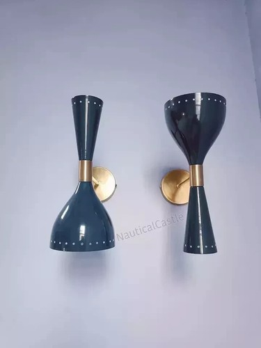 Coppia di applique - applique da parete metà secolo anni 50 per mobili... - Foto 3 di 5