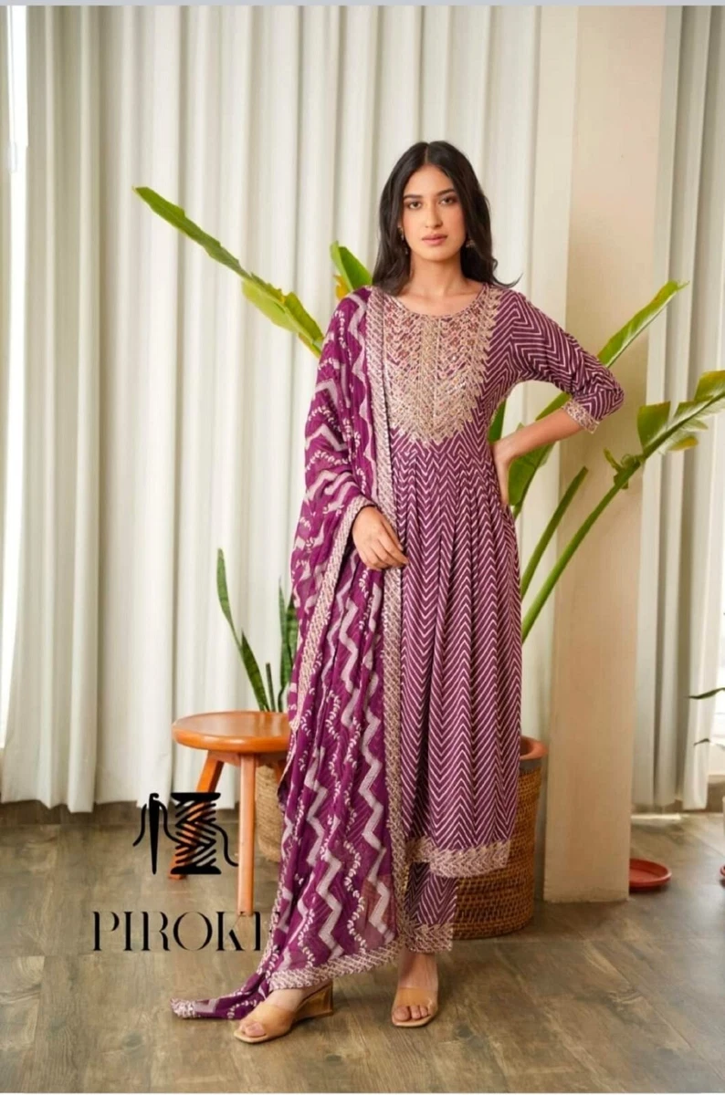 Lawn long top frock design 2018