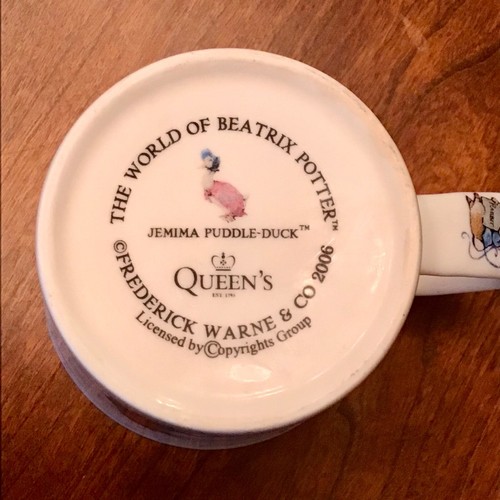 The World of Beatrix Potter Mug Jemima Puddle Duck Frederick Warne 2006 Mug Cup - Picture 9 of 9