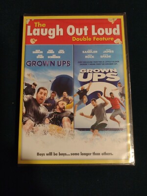 Grown Ups / Grown Ups 2 (DVD, 2015) Sandler/James/Rock/Spade/Hayek/Bello - new!