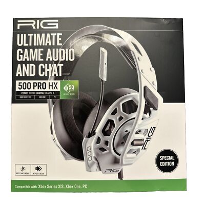 RIG 500 Pro HX Ultimate Wired Gaming Headset Special Edition White XBOX/ PC 