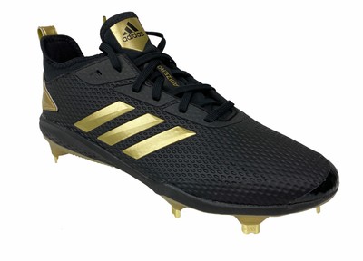 black and gold adidas baseball cleats