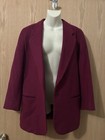 Vintage LL Bean Blazer Women's 10R Maroon Wool Cashmere Long Line Work Career — photo 5