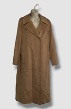 $1995 Sofia Cashmere Women's Beige Camel Hair Long Coat Jacket Size 12